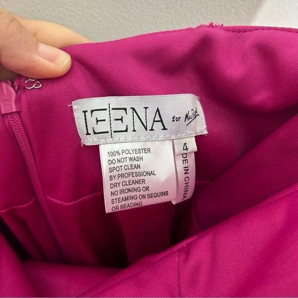 IEENA FOR MAC DUGGAL Pink Strapless Gown - Size 4 - Picture 7 of 12